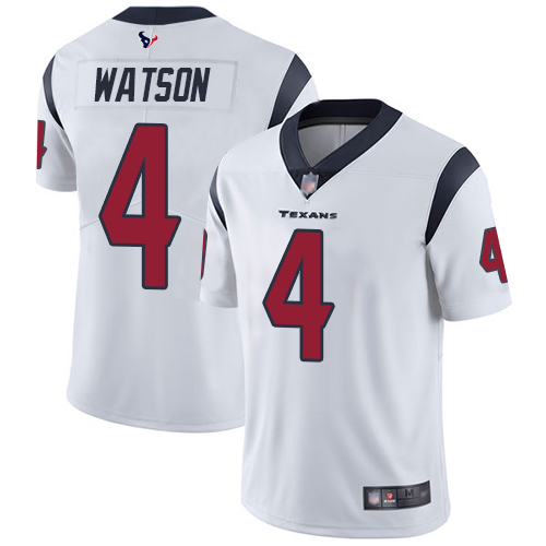 Houston Texans Limited White Men Deshaun Watson Road Jersey NFL Football #4 Vapor Untouchable